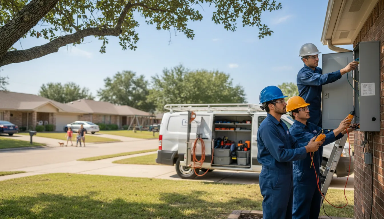 Certified electrician providing emergency electrical services in Farragut, IA